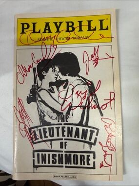 Playbill 'The Lieutenant of Inishmore' Signed Playbill - Yellow & Black